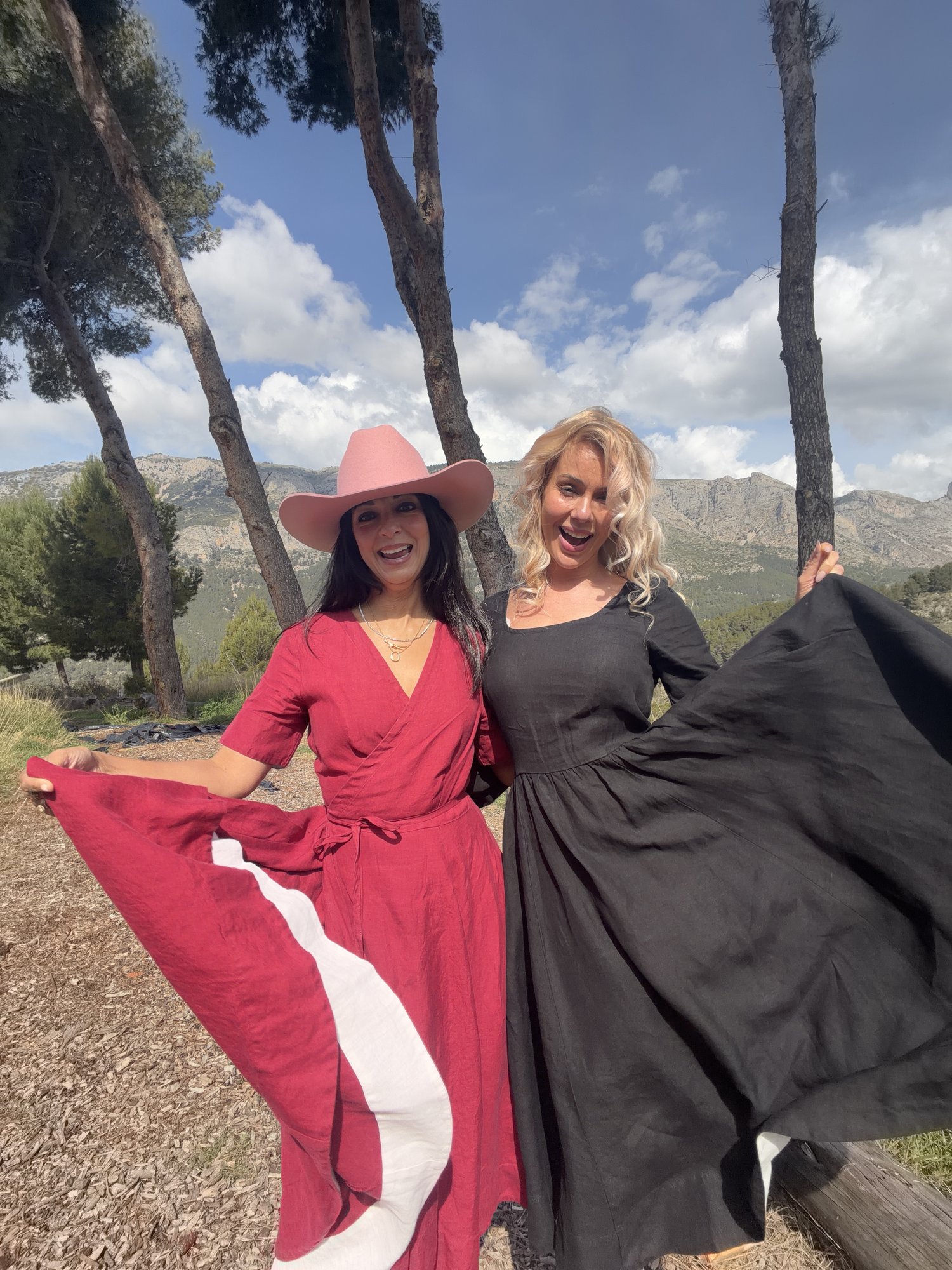 Nalini Sharma and Laura Senior García in linen — The Beauty of Linen and the Art of Dressing Intentionally, Made in Spain Podcast Journal